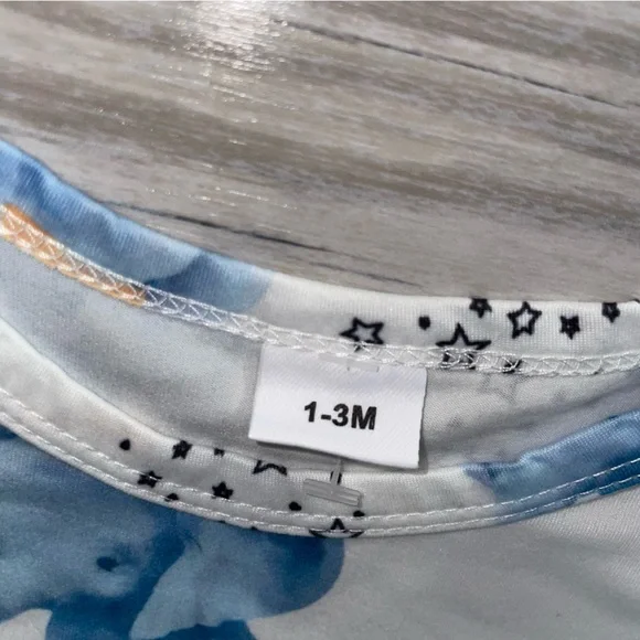 Baby Blue Elephant Crown Sleep & Play 0–3M - Picture 3 of 3